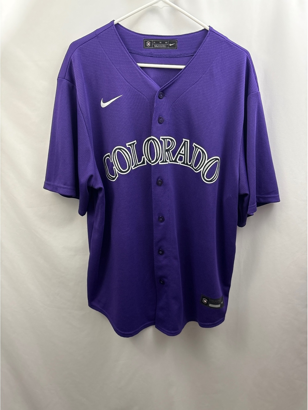 Nike Colorado Rockies Nolan Arenado #28 MLB Baseball Jersey Men's XL Purple